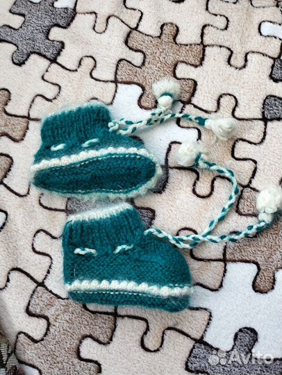 Пинетки вязаные ручная работа