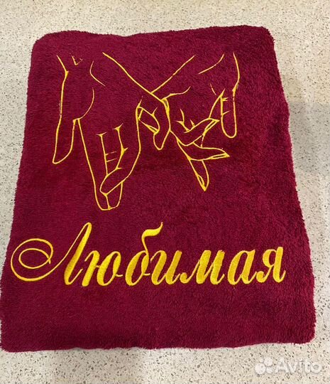 Махровые женские халаты с рисунком ручной работы