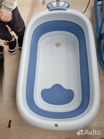 Ванночка для купания складная с матрасиком