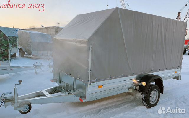 Прицеп 3.5х1.4 R13 оцинкованный с тентом Аэро