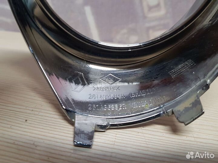 Оправа птф левая хром Renault Logan 2 H4M 2018