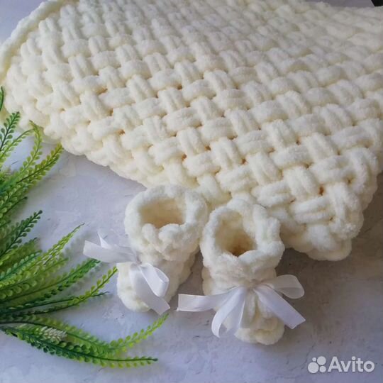 Плед детский плюшевый