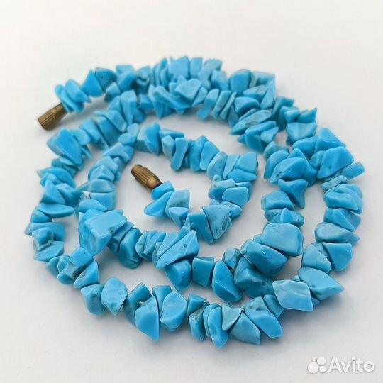 Бусы СССР бирюза коралл хризолит