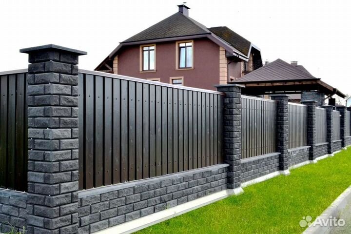 Забор из профнастила за 1 день качественно