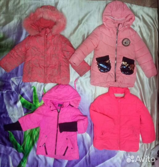 Куртки для девочки 3-5 лет