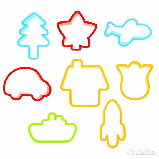 Набор Мульти Арт тесто для лепки с формочками Чебу