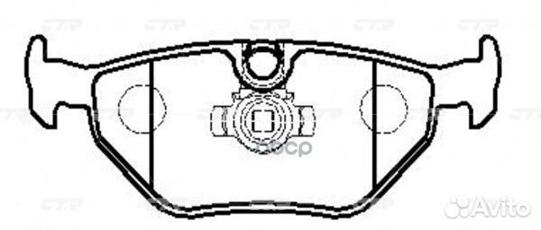 Колодки тормозные дисковые GK0005 CTR