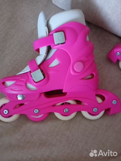 Ролики детские Reaction на 4 колесах+защита+шлем