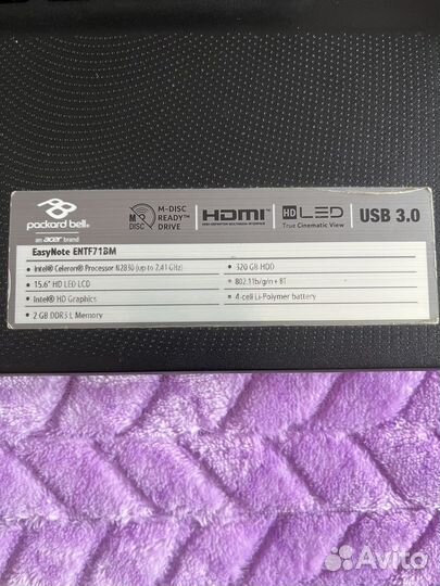 Packard bell easynote entf71BM