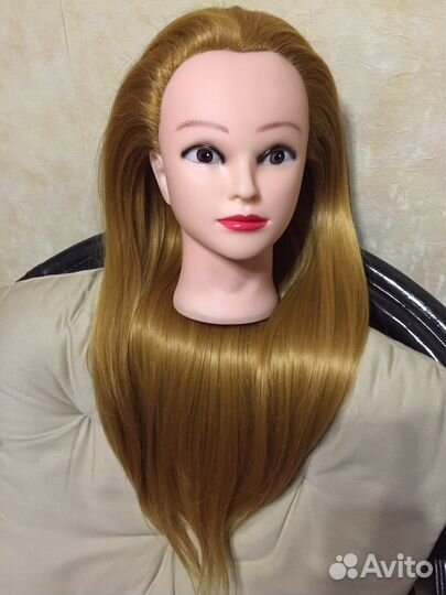 Учебная голова, манекен парикмахерский