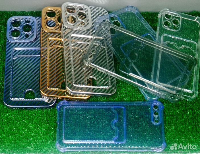 Чехол для iPhone с карманом под карту