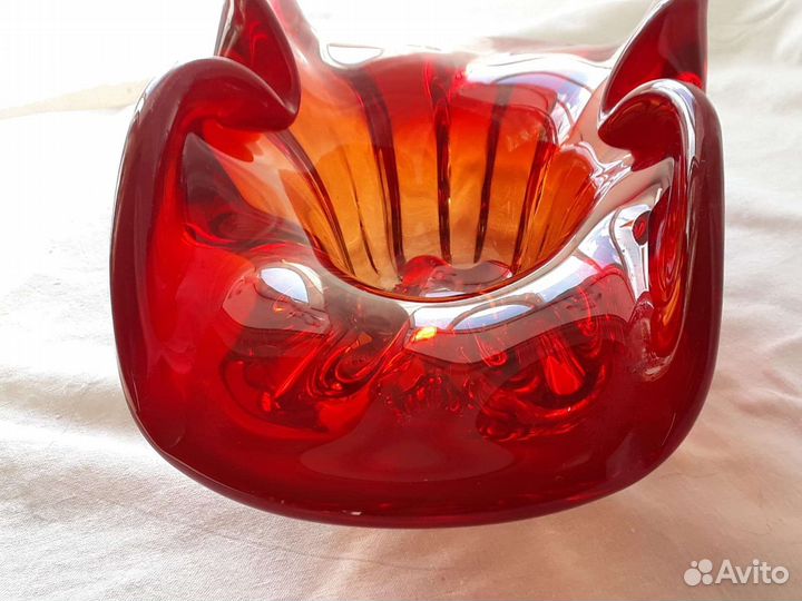 Конфетницы цветное стекло Чехия