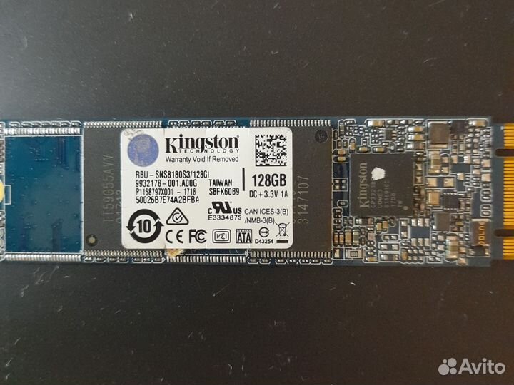 Жёсткий диск SSD - M2 128gb