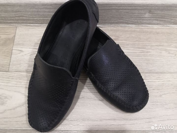 Мокасины нат. кожа 40р на мальчика