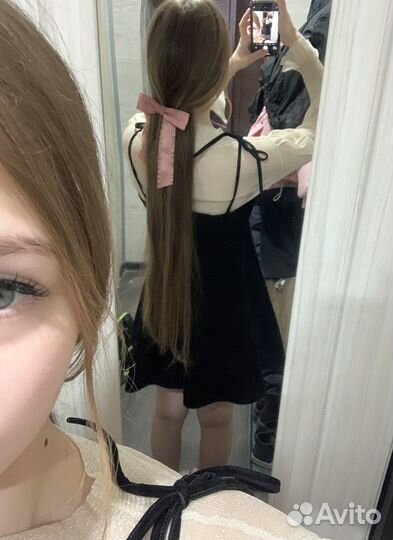 Платье бархатное