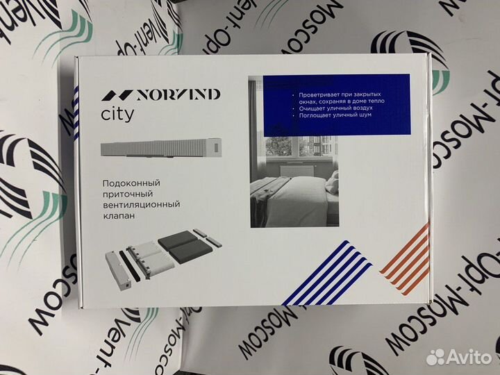 Стеновой приточный клапан Norvind city