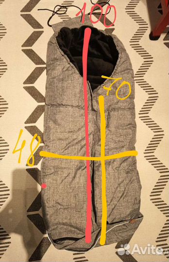 Зимний конверт в прогулочную коляску