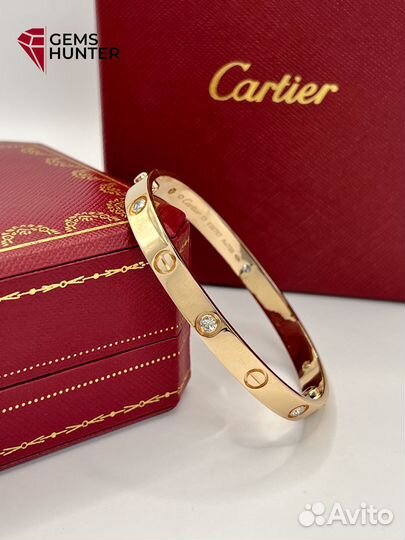 Браслет cartier love 8 бриллиантов