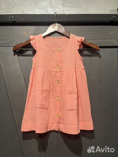 Сарафан платье муслин 86 92 98