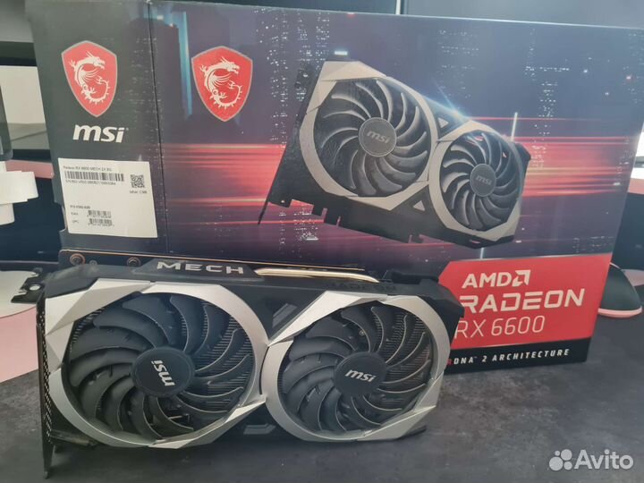 Видеокарта Rx 6600 8gb Msi Mech