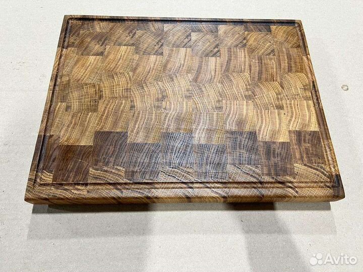 Доска кухонная разделочная торцевая дуб