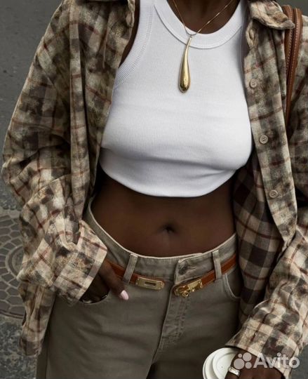 Рубашка женская в клетку