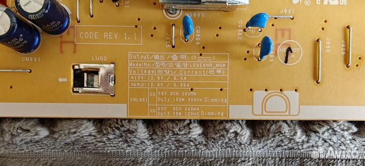 Плата блока питания для телевизора Samsung (L55E8N