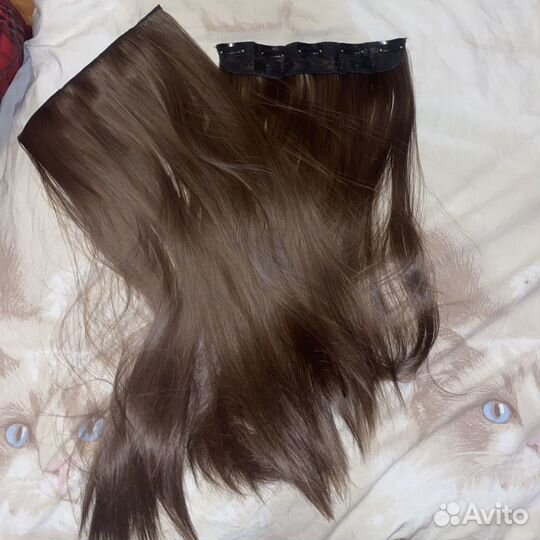 Накладные волосы на заколках