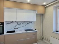 Кухонный гарнитур угловой 3D визуализация