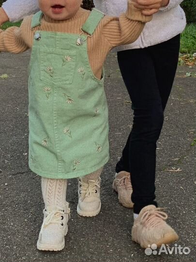 Джинсовый сарафан для девочки 86 92