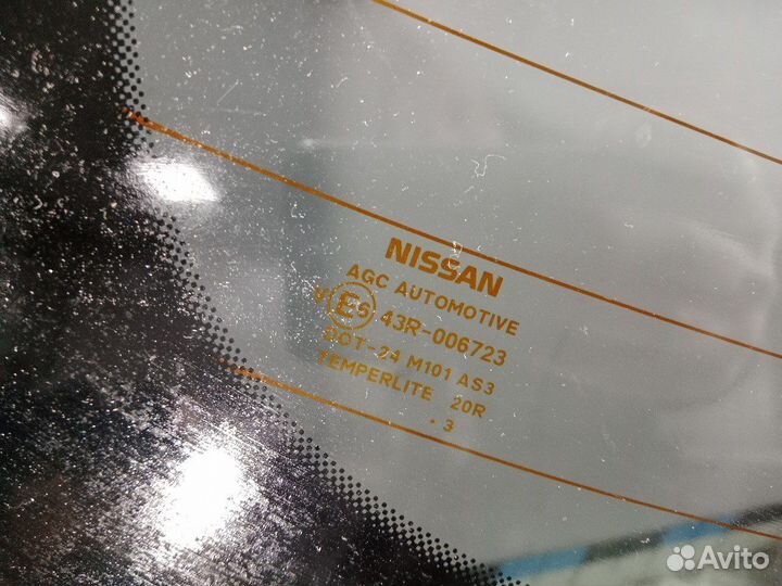 Б/У Стекло двери багажника Nissan Qashqai#001