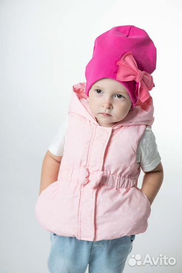 Шапка для девочки 46-48см