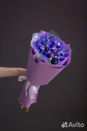 Букет из 15 ирисов