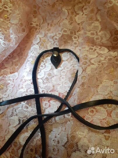 Боло галстук из натуральной кожи для женщин