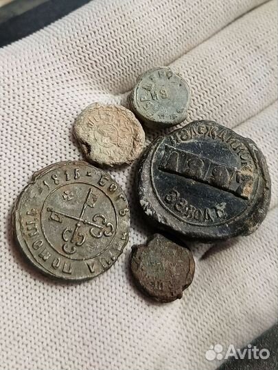 Набор царских свинцовых пломб