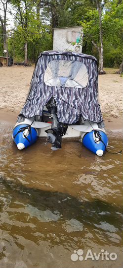 Лодка пвх викинг-380 с мотором Mercury-25
