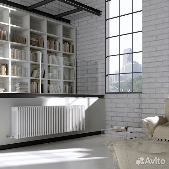 Радиатор стальной tesi 3 irsap трехтрубный 365 мм, 22 секции, подкл. 25 (1/2