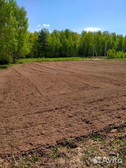 Вспашка фрезеровка благоустройство участка