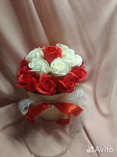 Оригинальный подарок для женщины букет из мыльных