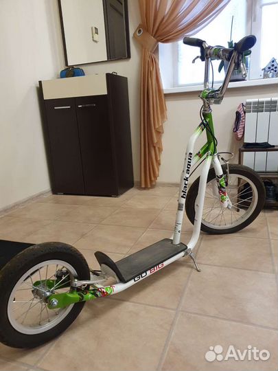 Городской самокат Black Aqua Go big 16*12