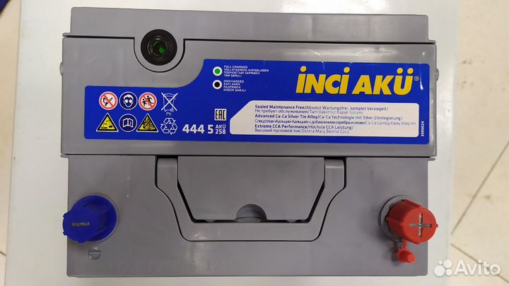 Аккумулятор 60Ah InciAku 540A d23l Турция