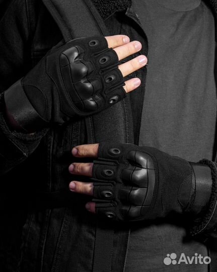 Тактические перчатки Black Hawk без пальцев