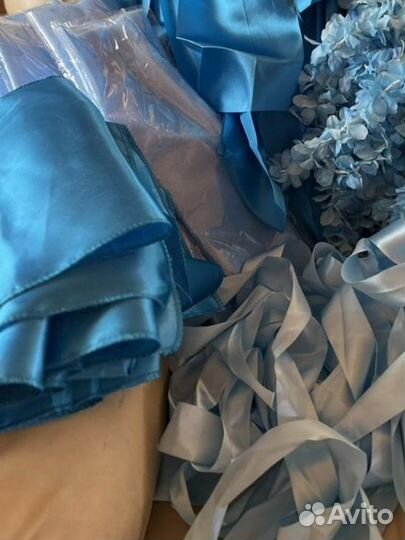 Декор на свадьбу ленты на столы