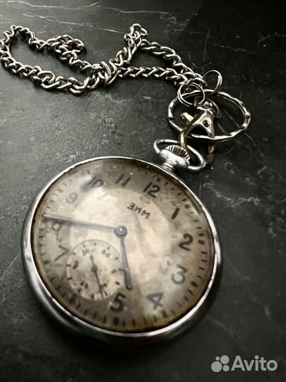 Часы механические карманные старинные зим ZIM