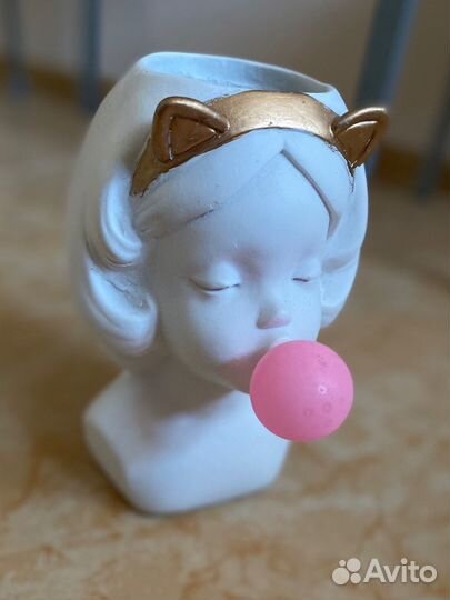 Кашпо-горшок «Девочка»