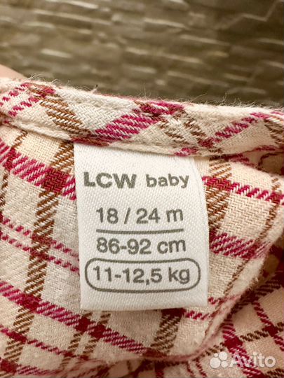 Платье в клеточку на девочку 2 - 3 года