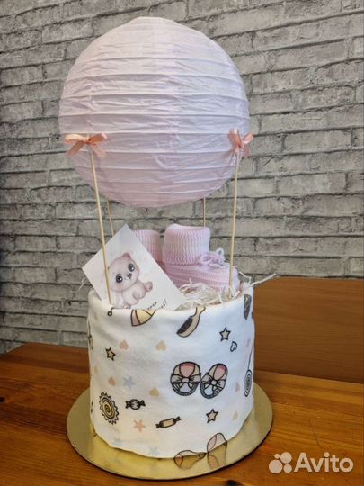 Торт из памперсов/подгузников (девочка, мальчик)