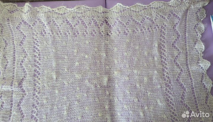 Платок- шаль,козья шерсть.Цена за две шт