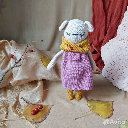 Вязанная мышка соня