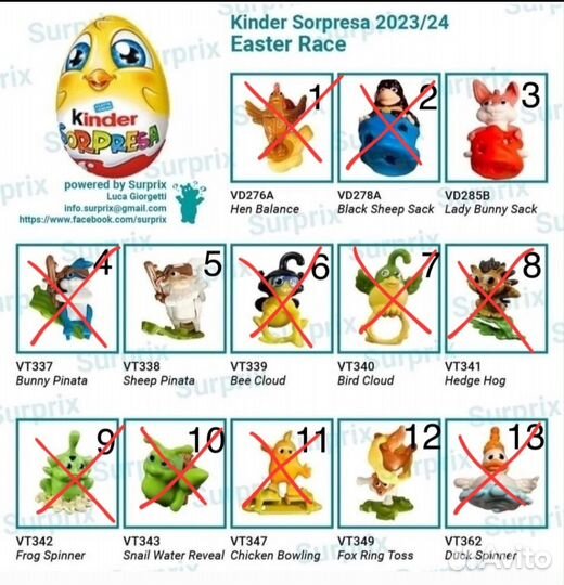 Киндер сюрприз Пасха 2024